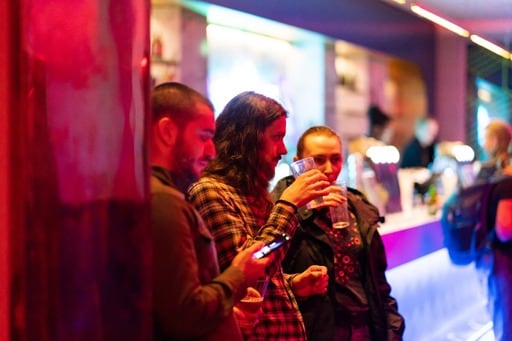 Drinks at the party