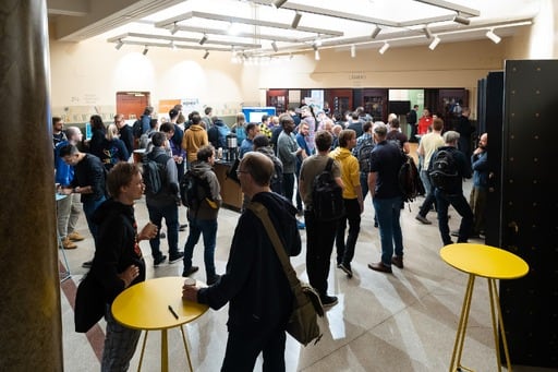People in the foyer